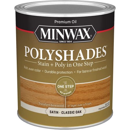  Minwax PolyShades Polyurethane Wood Stain on a white background