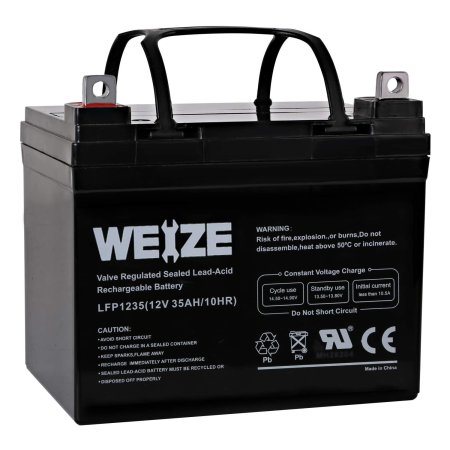  The Best Lawn Tractor Battery Option: Weize 12V 35AH Battery Rechargeable SLA Deep Cycle