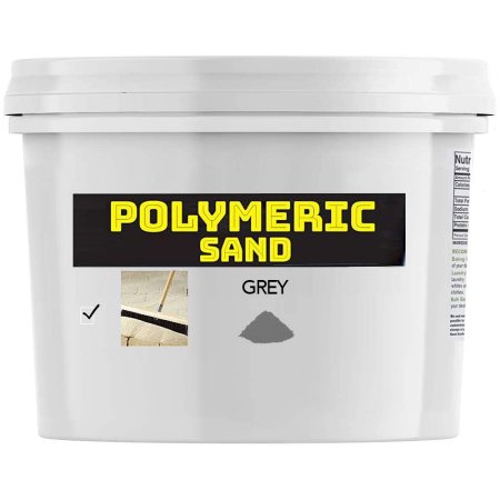  BuddingCo Polymeric Sand in its bucket on a white background.