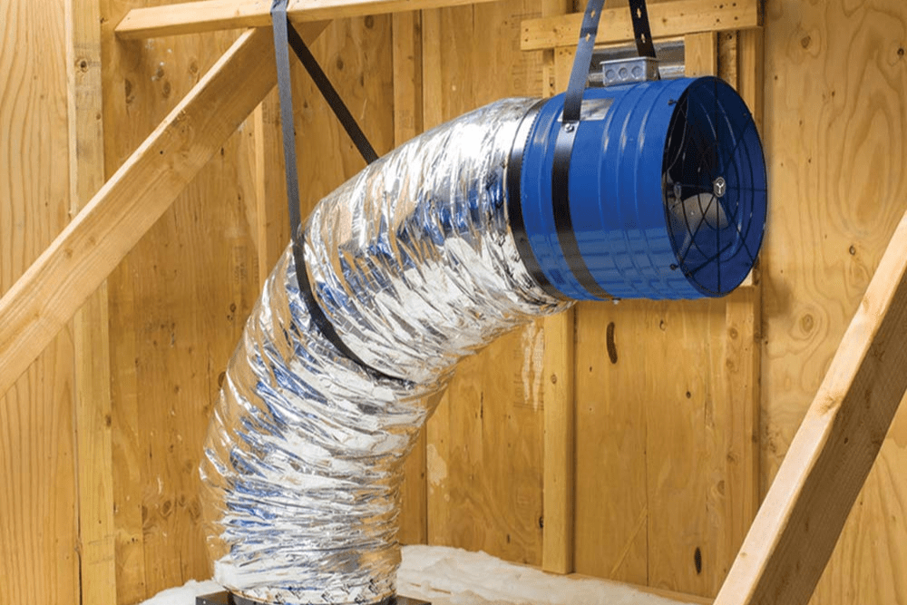 The best whole house fan option installed in an attic