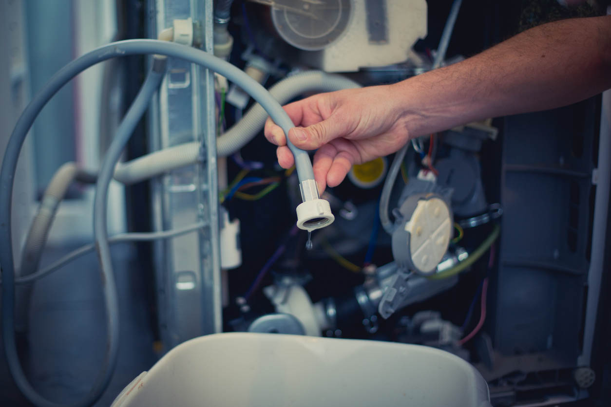 How to Unclog a Dishwasher Check the Drain Hose