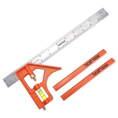  The Best Combination Square Option: TICOFTECH 12-Inch Combination Square, Inch Metric