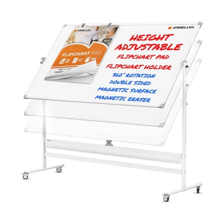  The Best Dry Erase Board Option: KAMELLEO Mobile Whiteboard - 48x36 Rolling