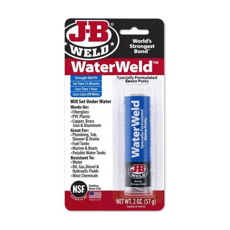  The Best Epoxy for Aluminum Option: J-B Weld 8277 WaterWeld Epoxy Putty Stick