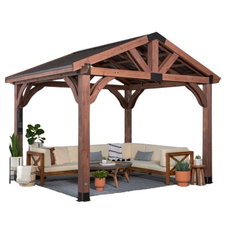  Backyard Discovery 12-by-10-Foot Arlington Gazebo on a white background