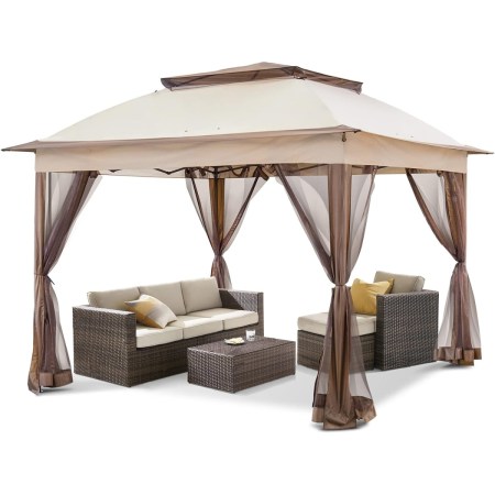 Cool Spot 11-by-11-Foot Pop-Up Gazebo on a white background