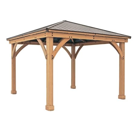  Yardistry 12-by-12-Foot Meridian Gazebo on a white background