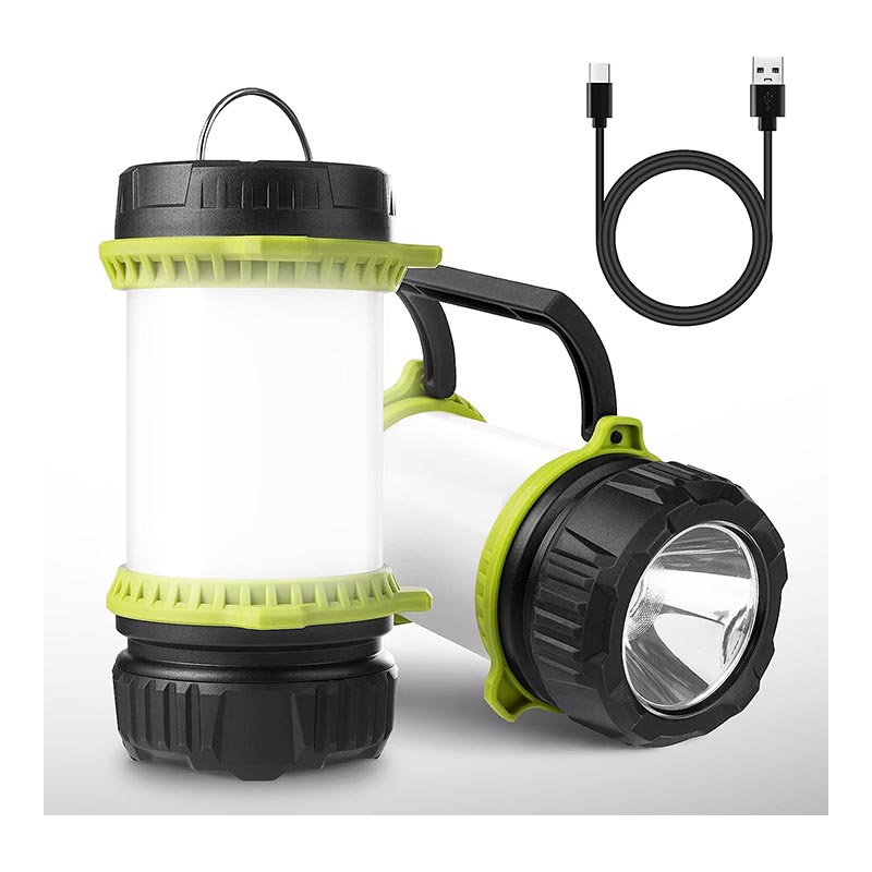 Portable Pop Up Indoor/Outdoor Camping Lantern + Waterproof Emergency  Flashlight w/LED Lights (300 Lumens) for Backpacking, Hiking, Fishing &  Outdoors (Batteries Included), Single 