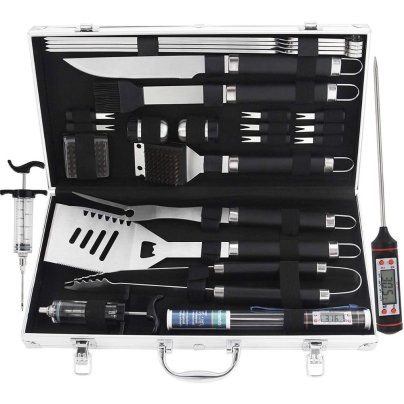 Grilljoy 24PCS BBQ Grill Tools Set on white background