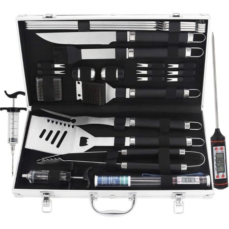  Grilljoy 24PCS BBQ Grill Tools Set on white background