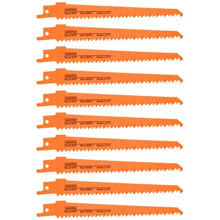  The Best Sawzall Blades Options: Luckyway 10-Piece 6 Inch Reciprocating Saw Blades Set