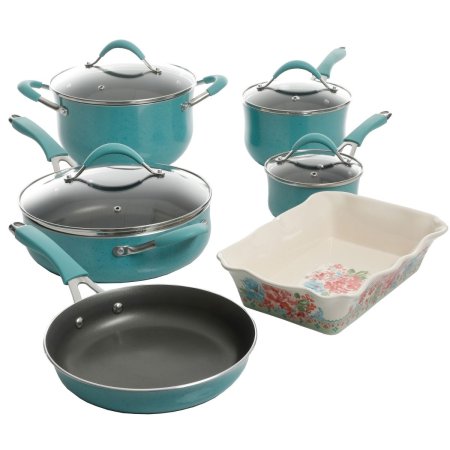  The Walmart Amazon Prime Day Deals Option: The Pioneer Woman 10-Piece Cookware Set