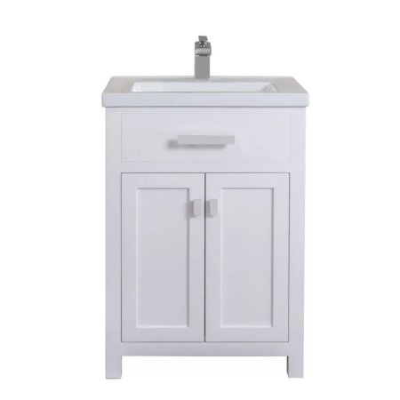  The Joss & Main Caitlyn Freestanding Bathroom Vanity on a white background.