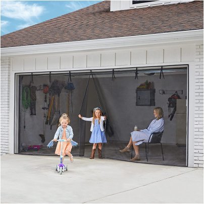 The Best Garage Door Screen Option: UnBugs Premium Mesh Magnetic Garage Screen Door