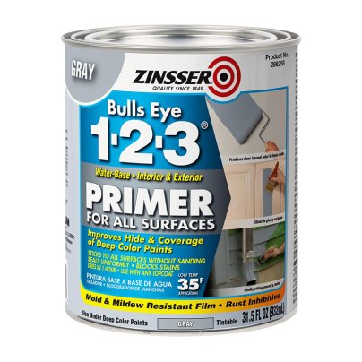 The Best Primer for Kitchen Cabinet Option: Rust-Oleum 286258 Primer, 31.5 oz, Gray