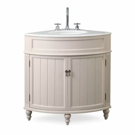  The Charlton Home Wilhoite 24-Inch Single Vanity Set on a white background.