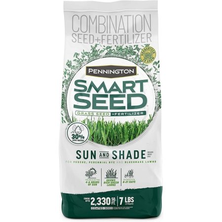  The Best Kentucky Bluegrass Seed Option: Pennington Smart Seed Sun and Shade Grass Seed