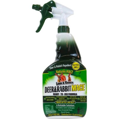 Bottle of Nature’s Mace Deer & Rabbit Repellent 40-Ounce Spray