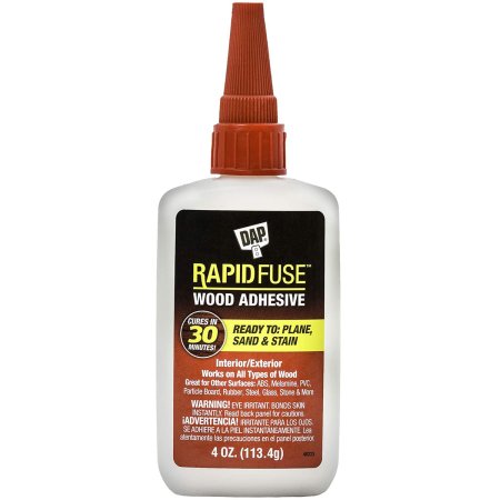  Best Glue for MDF Options: DAP 00157 4 oz Rapid Fuse Fast Curing Wood Adhesive