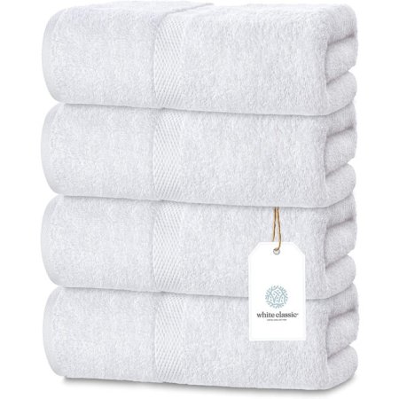  Best Towels on Amazon Options: White Classic Hotel Collection Luxury Bath Towels