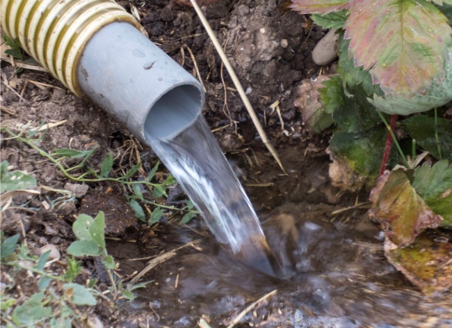 french drain cleaning