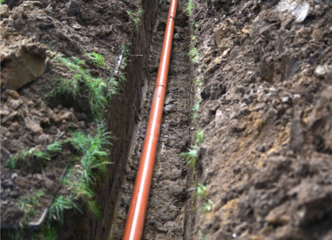 french drain cleaning