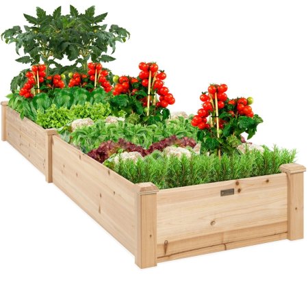  The Walmart Amazon Prime Day Deals Option: Best Choice Products Wooden Raised Garden Bed Planter