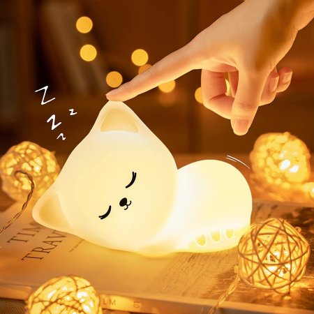  The Best Cordless Lamp Option: Mubarek Cute Kitty Kids Night Light