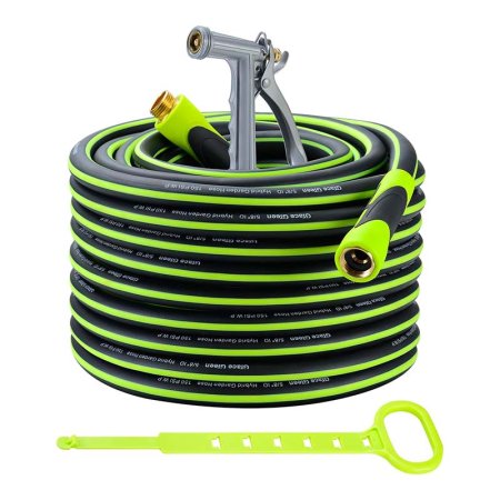  Grace Green Hybrid ⅝-Inch by 100-Foot Garden Hose on a white background