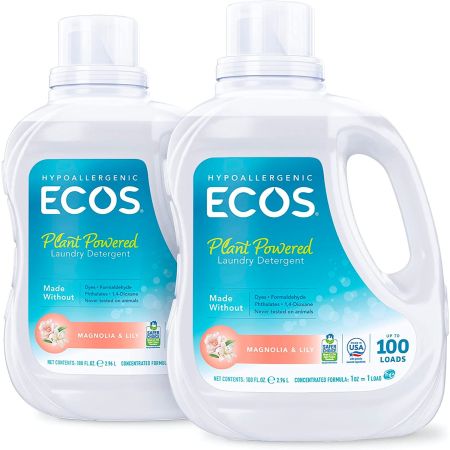  The Best Hypoallergenic Laundry Detergent Option: Ecos 2X Hypoallergenic Liquid Laundry Detergent