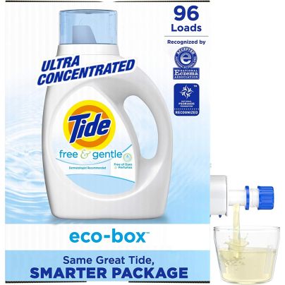 The Best Hypoallergenic Laundry Detergent Option: Tide Free and Gentle Eco-Box Liquid Laundry Detergent