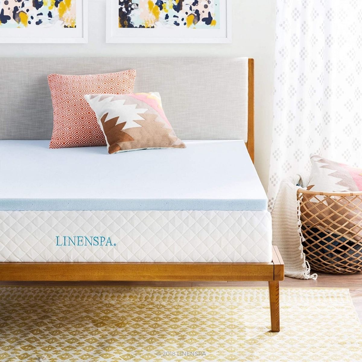 The Best Black Friday Mattress Deals Option: Linenspa Gel Infused Memory Foam Mattress Topper