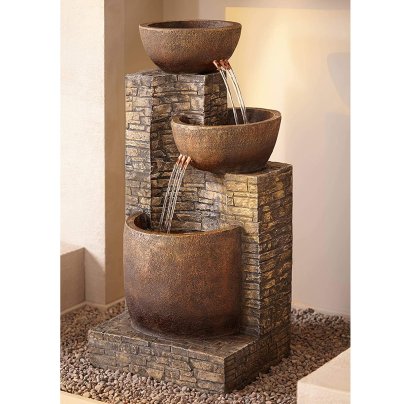 Outdoor Water Fountains Option: John Timberland Mason Outdoor Floor Water Fountain