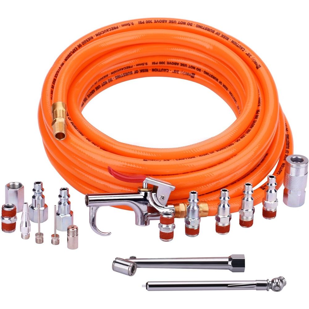 YOTOO Hybrid Air Hose 1/4-Inch by 50-Feet 300 PSI Heavy Duty, Lightweight, Kink Resistant, All-Weather Flexibility with