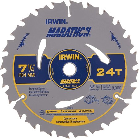  Best Circular Saw Blade Option: IRWIN Tools MARATHON Carbide Circular Saw Blade