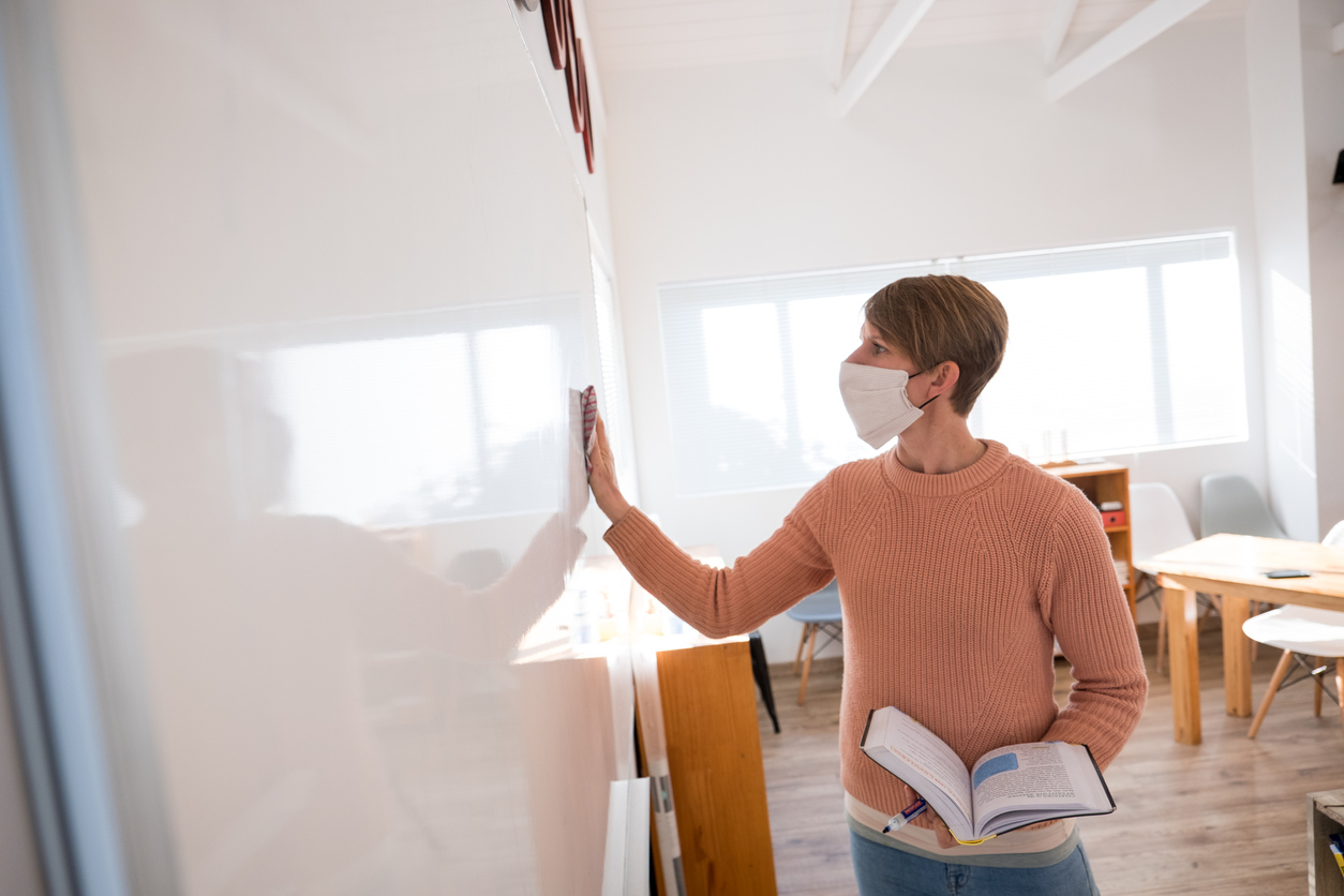 how to clean a dry erase board