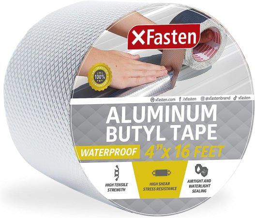  Roll of XFasten Super Waterproof Aluminum Butyl Tape on white background