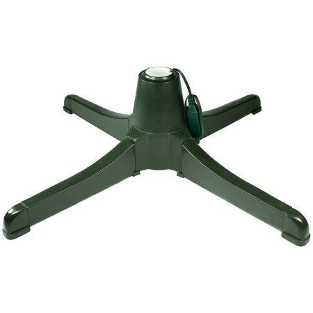  Teal Turtle Winter Wonder green Rotating Tree Stand on white background