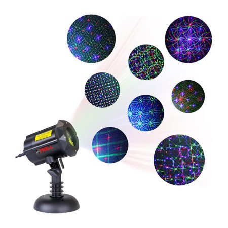  The Best Christmas Light Projector Option LEDMall 8-Patterns-in-1 Christmas Lights Projector