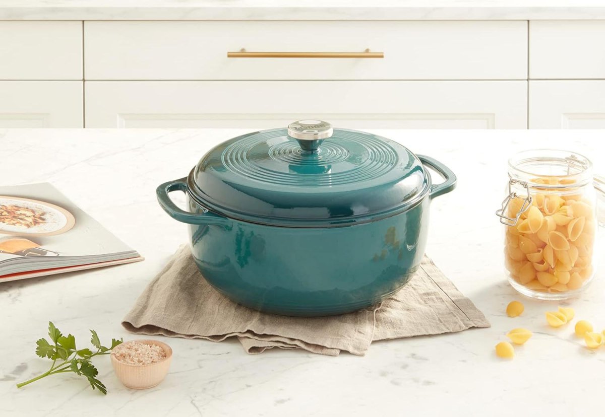 The Best Gifts for New Homeowners Option Lodge 6-Quart Enameled Cast-Iron Dutch Oven