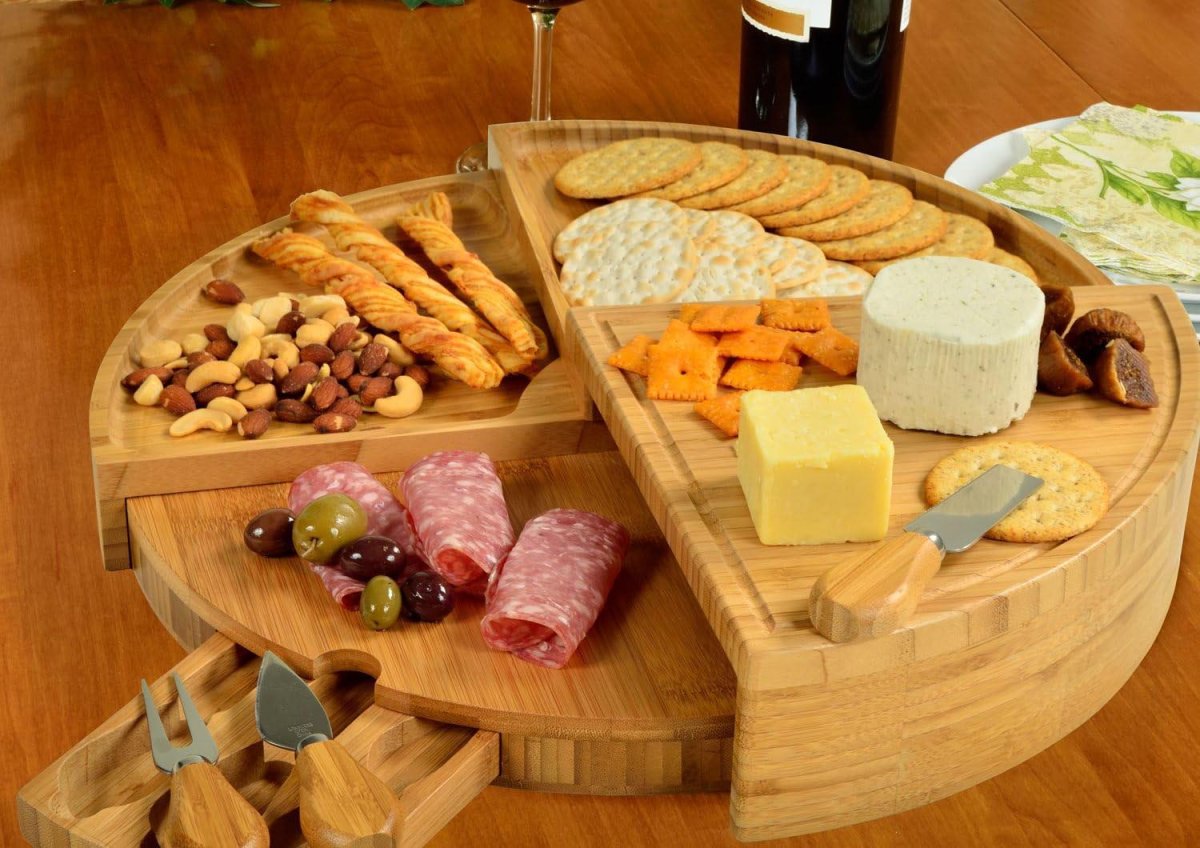 The Best Gifts for New Homeowners Option Picnic at Ascot Bamboo Cheese Charcuterie Board