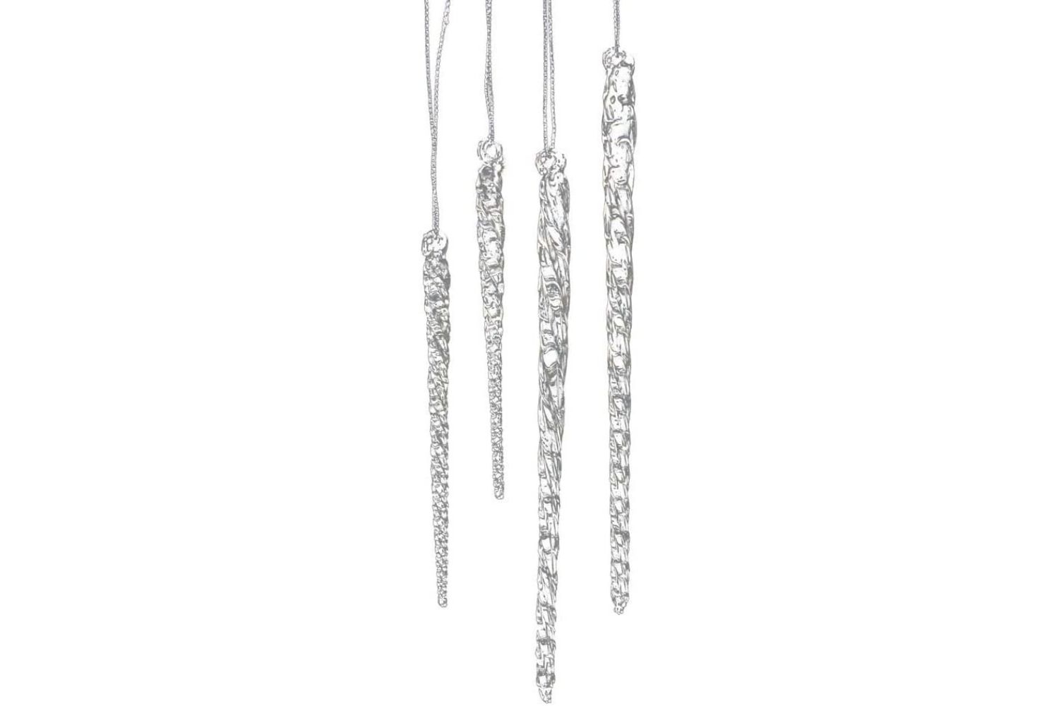 The Best Christmas Ornaments Option: Kurt Adler Clear Glass Icicle Ornament Set