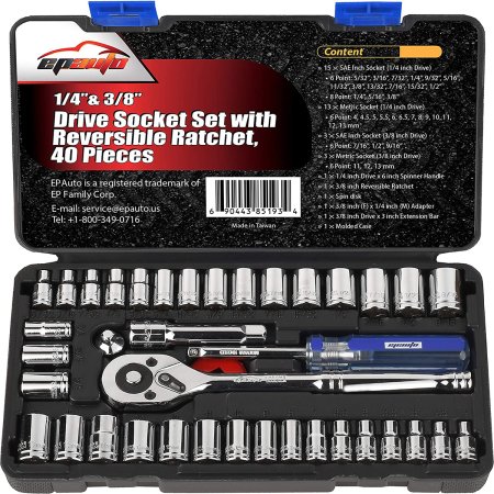  Cheap Tools Option: EPAuto 40 Pieces Socket Set