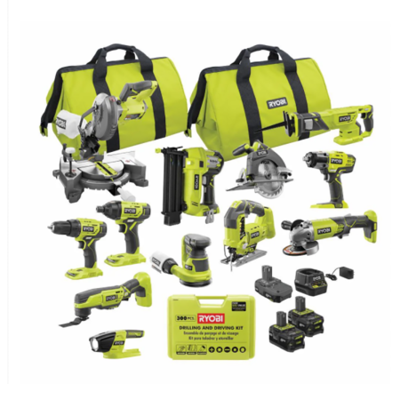  Cheap Tools Option: RYOBI ONE- 18V Cordless 12-Tool Combo Kit