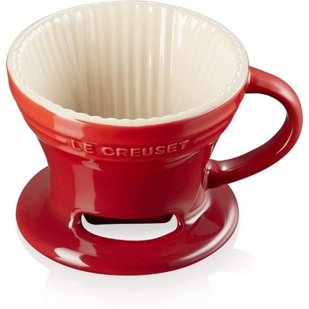  The Best Gifts for Coffee Lovers Option: Le Creuset Stoneware Pour Over Coffee Cone