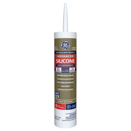  The Best Caulk Option: GE Advanced Silicone Caulk