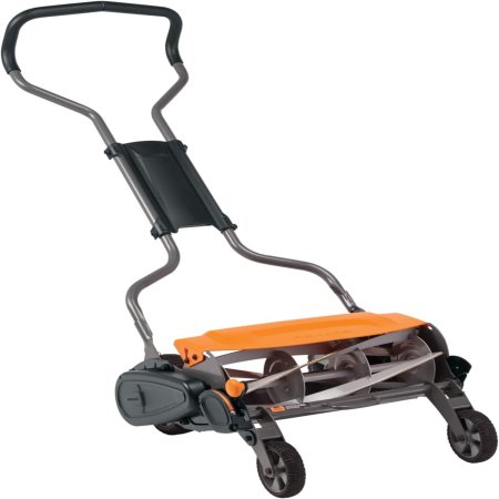  Fiskars StaySharp Max 18-Inch Reel Mower on white background