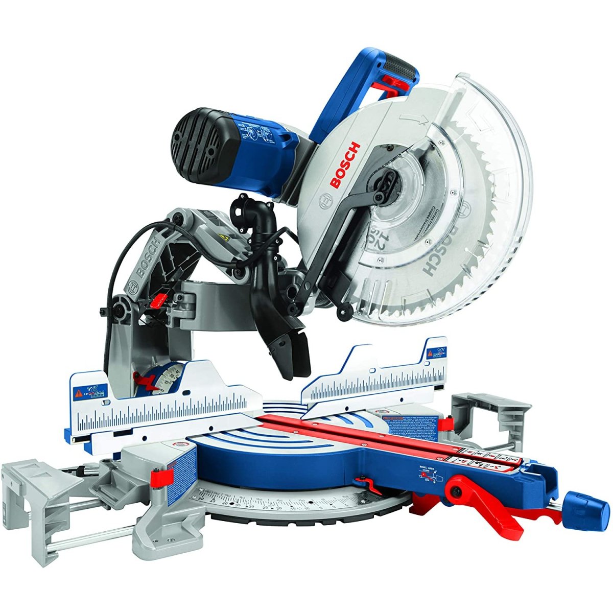 Bosch GCM12SD 12-inch Dual-Bevel Glide Miter Saw on white background