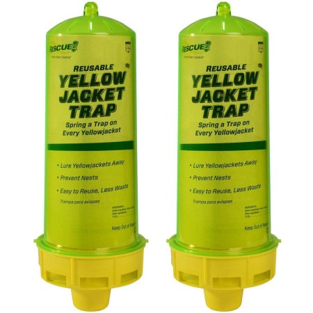  The Best Wasp Traps Option: RESCUE! Reusable Yellowjacket Trap - 2 Pack