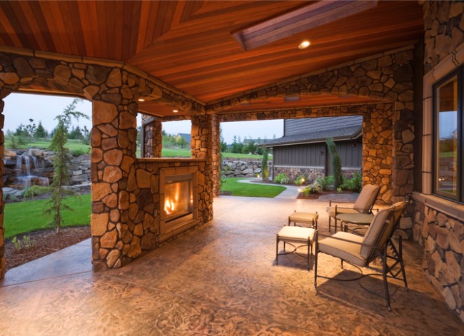 outdoor fireplace ideas